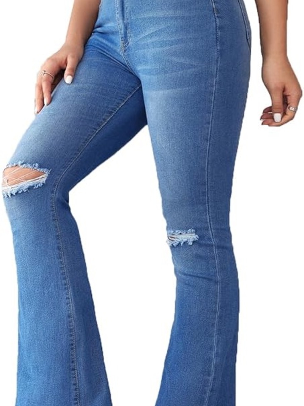 Arizona Bootcut Flared Destructed Jeans Size 13 Junior's